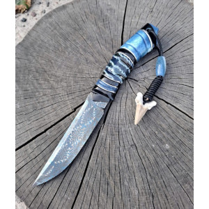 ОТОДУС ніж ручної роботи майстра Павла Гончаренка, мозаїчний дамаск, 60-61 HRC. Photo 2